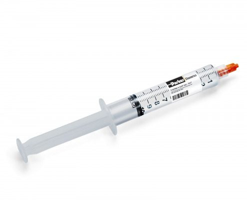 THERM-A-GAP™ GEL 75VT in Dosierspritze – gebrauchsfertiges, dispensierbares Silikon-Wärmeleitgel für präzise Applikationen